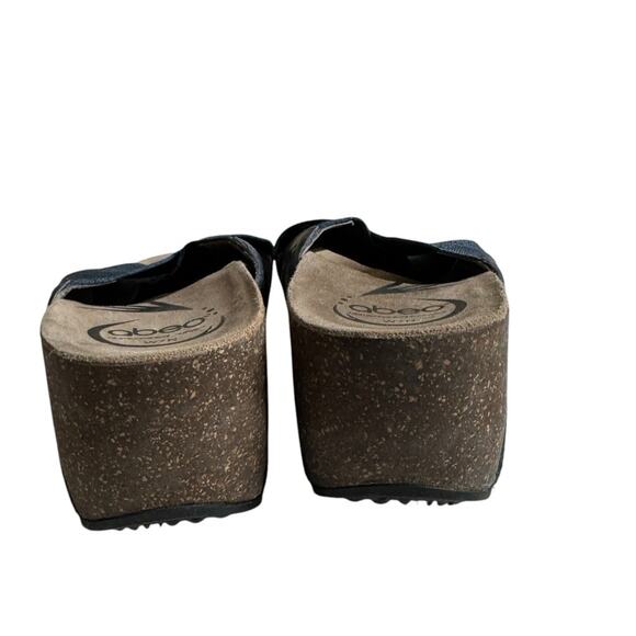 Abeo‎ Unity Leather Blend Stretch Crossover Sandals Comfortable Shoes Women's 7N - Picture 3 of 10